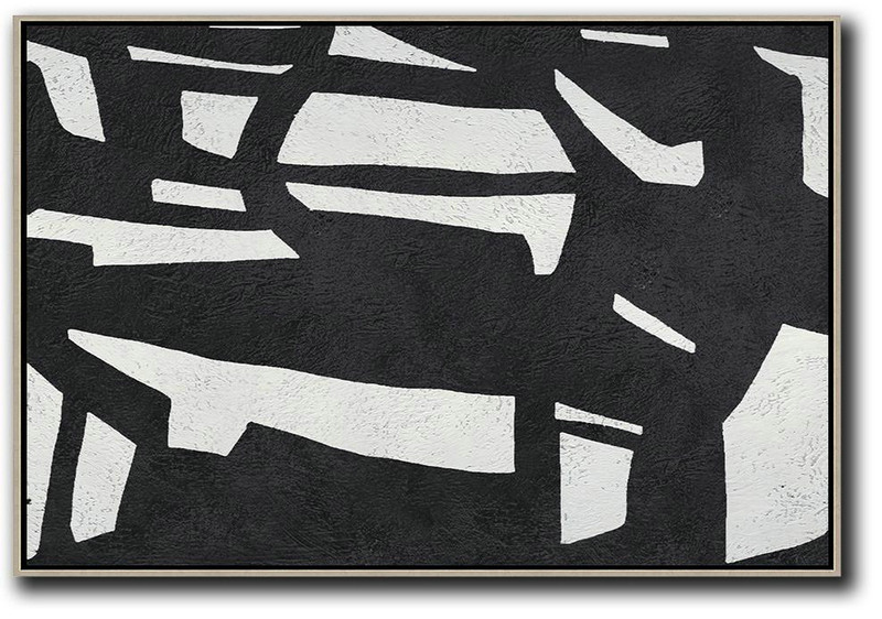 Giant Canvas Wall Art,Oversized Horizontal Minimal Art On Canvas - Lounge Room Decor